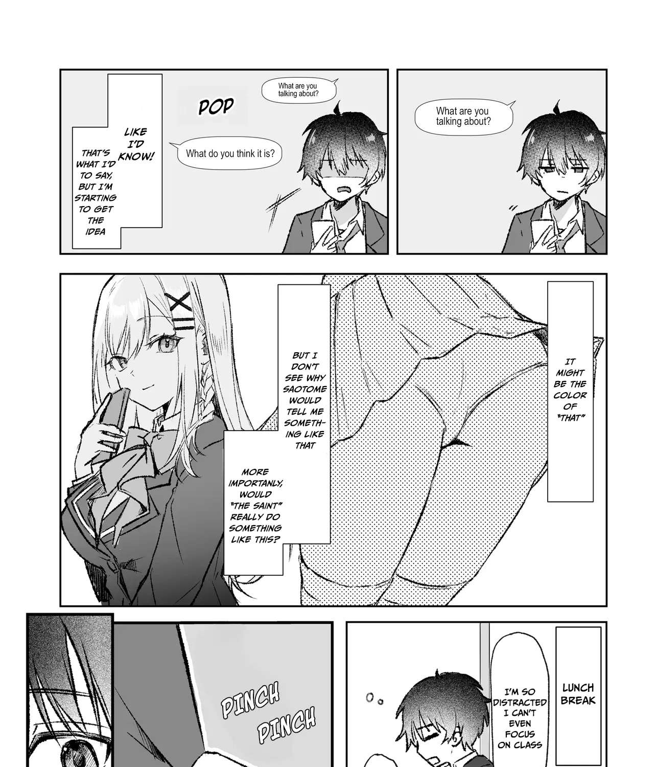 The Saintly Girl Sitting Next to Me Secretly Shows Me What's Under Her Skirt Chapter 1 - page 29