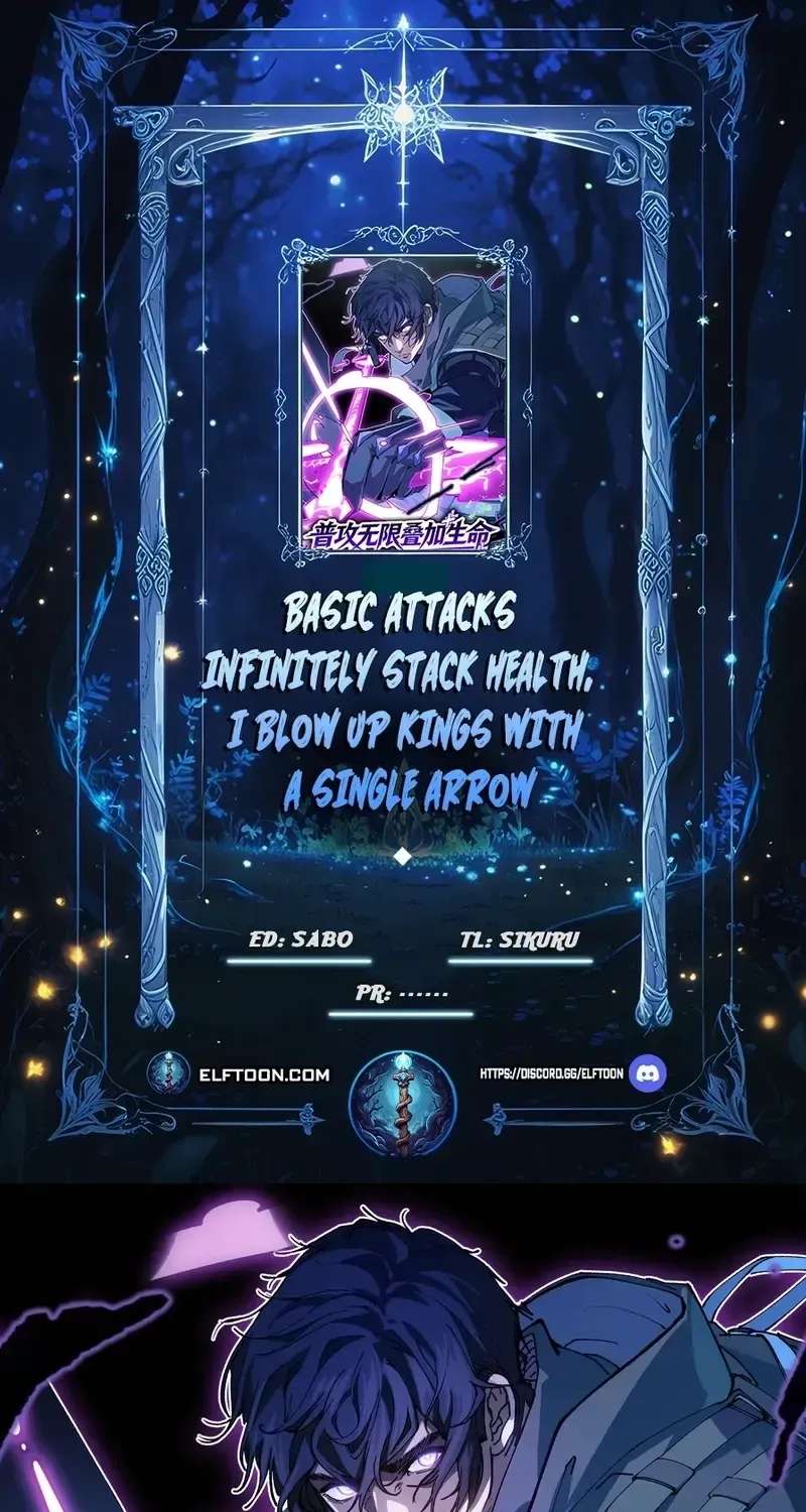 My basic attack infinitely stacks health; I can blast a god apart with a single arrow Chapter 12 - page 1