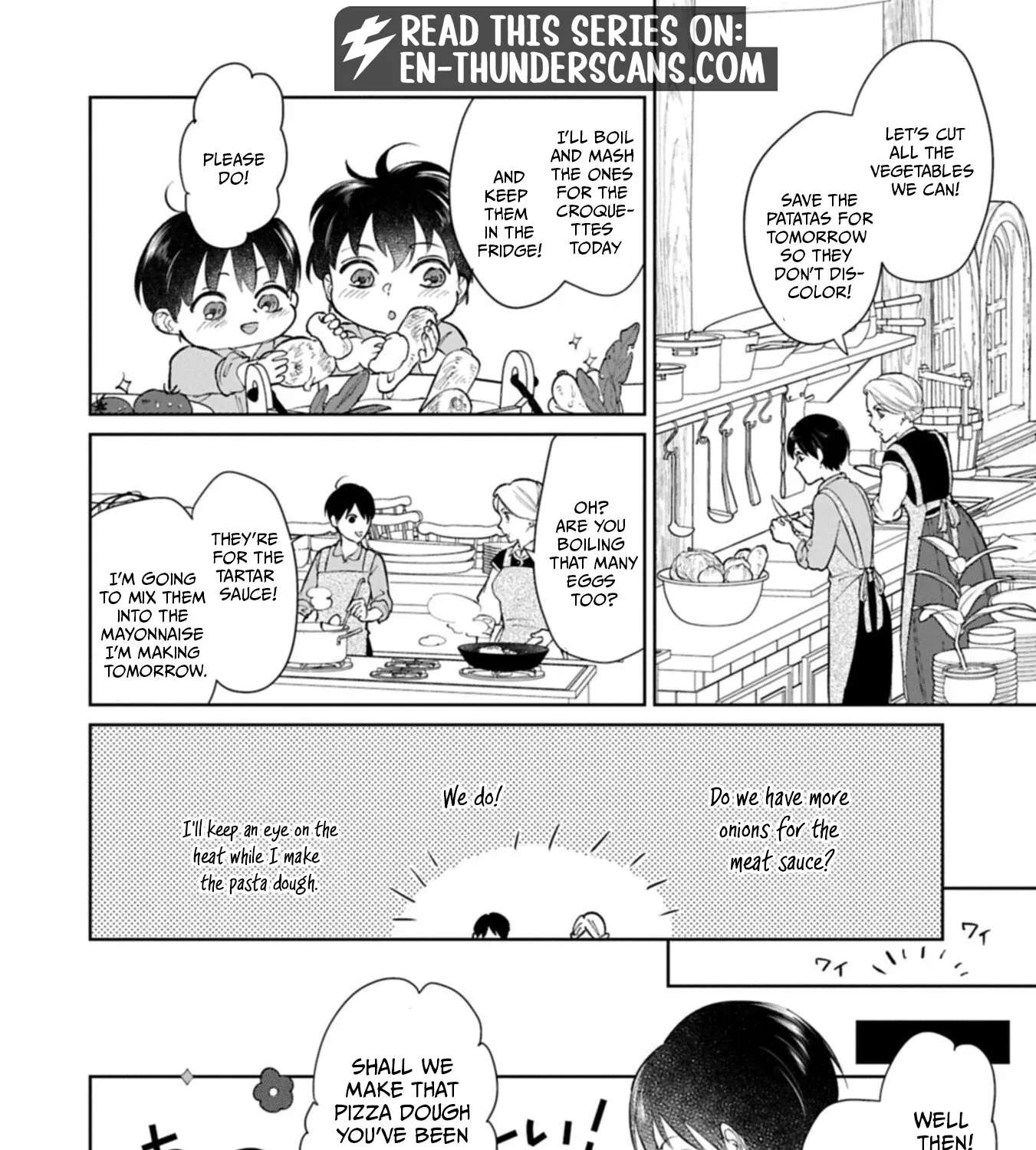 Ashita mo Ii Hi de Arimasu You ni.: Isekai de Atarashii Kazoku ga Dekimashita: San Kyoudai no Hokkori Gohan Nikki Chapter 5 - page 29