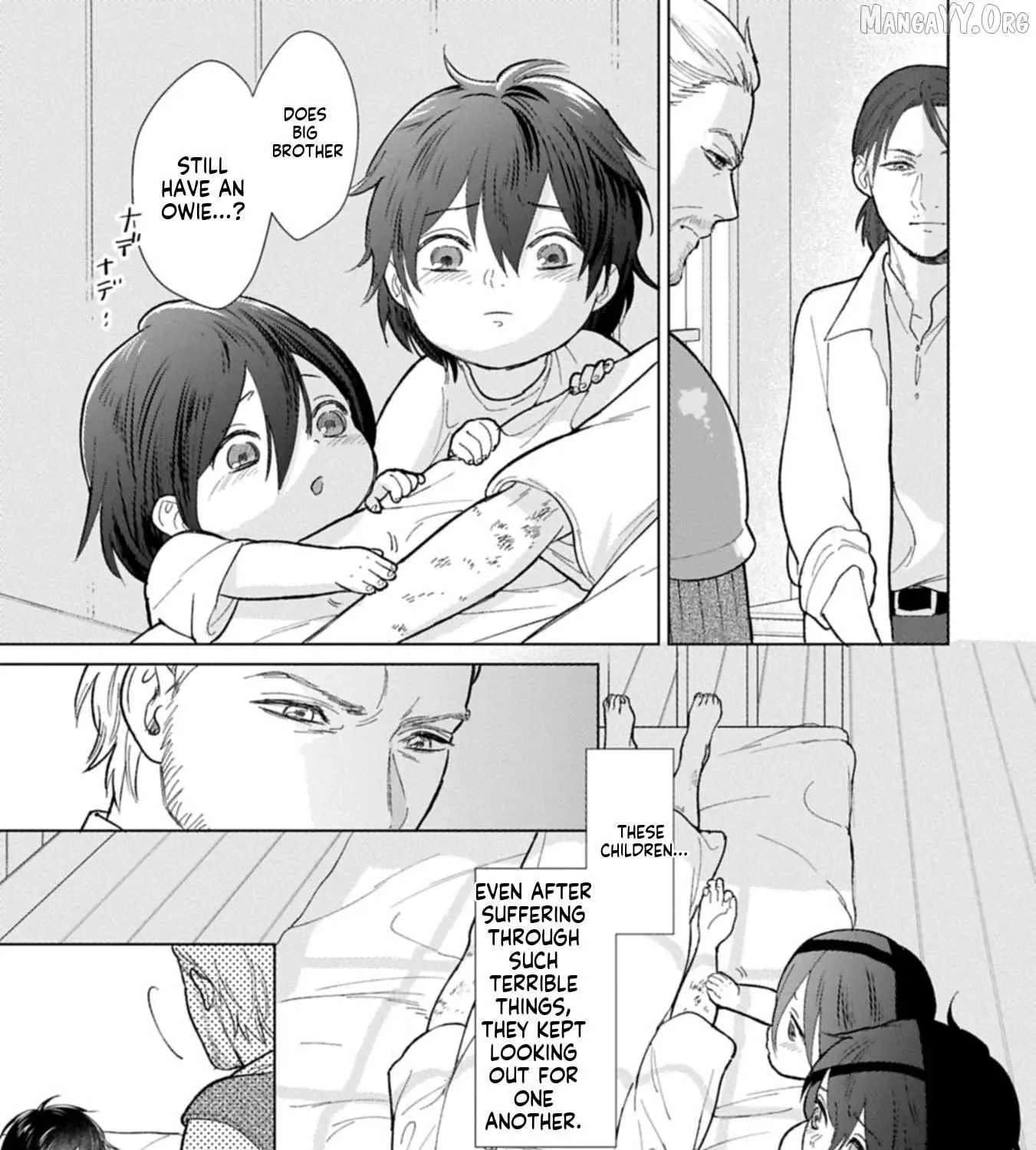 Ashita mo Ii Hi de Arimasu You ni.: Isekai de Atarashii Kazoku ga Dekimashita: San Kyoudai no Hokkori Gohan Nikki Chapter 1 - page 42