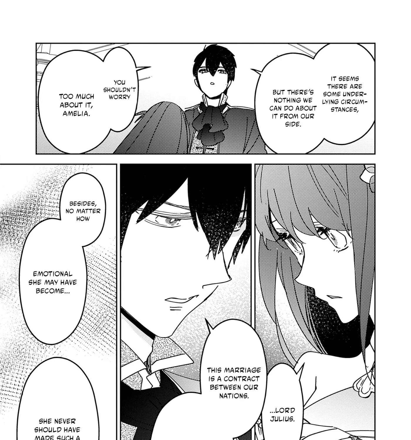 Kon'yakusha ga Uwaki Aite to Kakeochi Shimashita. Ouji Denka ni Dekiai Sarete Shiawase nanode, Imasara Modoritai to Iwaretemo Komarimasu. Chapter 35 - page 19