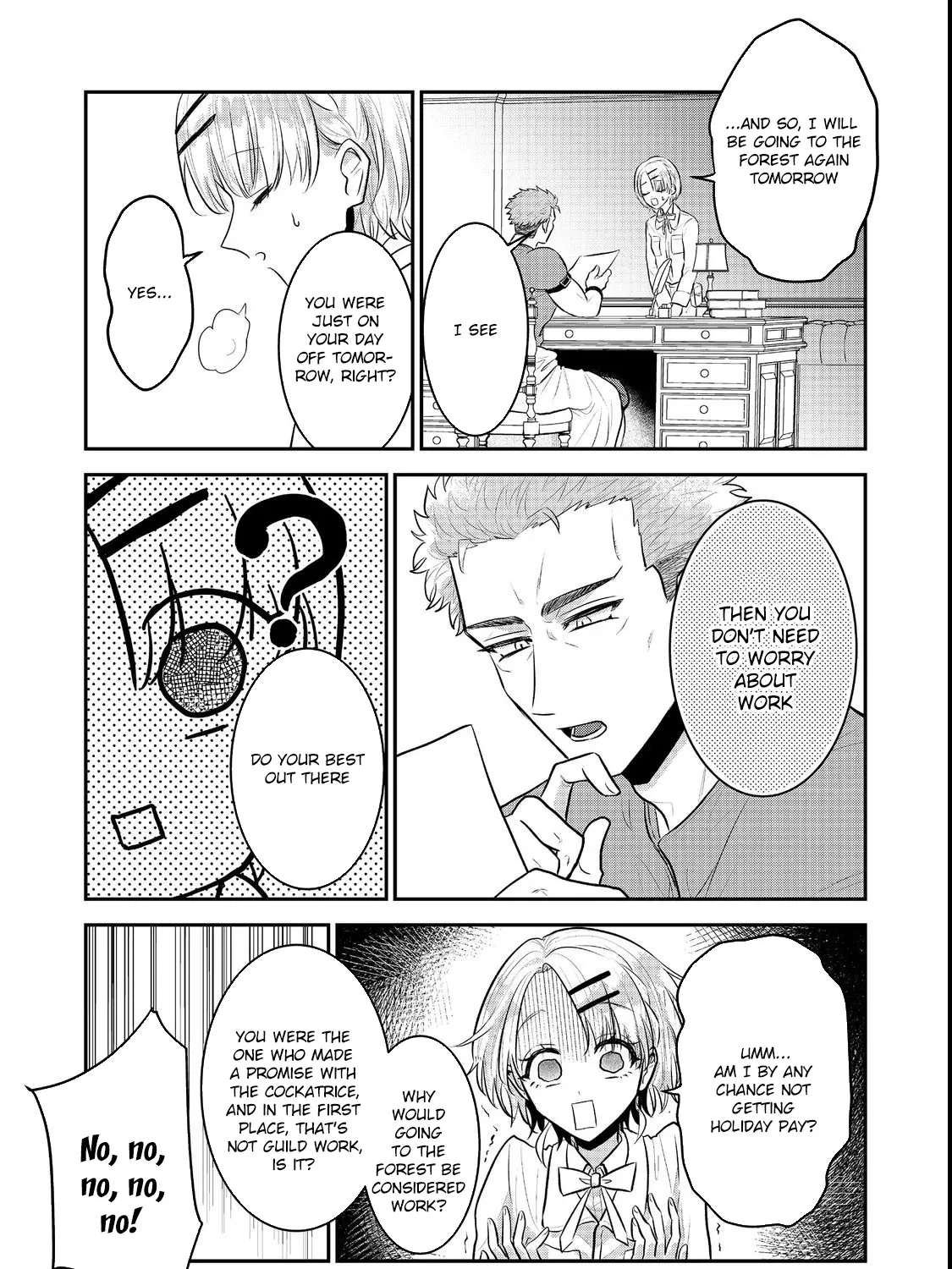 Guild no Uketsuke-jou wa Teiji Agari no Yume wo Miru Chapter 3 - page 37
