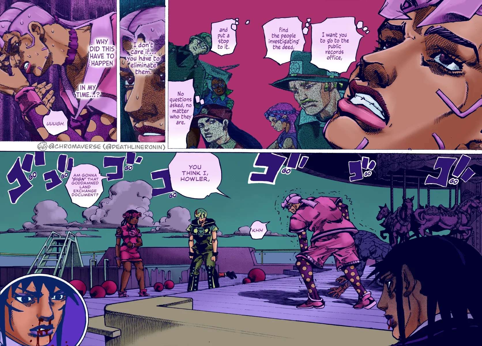 Jojo's Bizarre Adventure Part 9 - The Jojolands (Fan-Colored) Chapter 32 - page 5