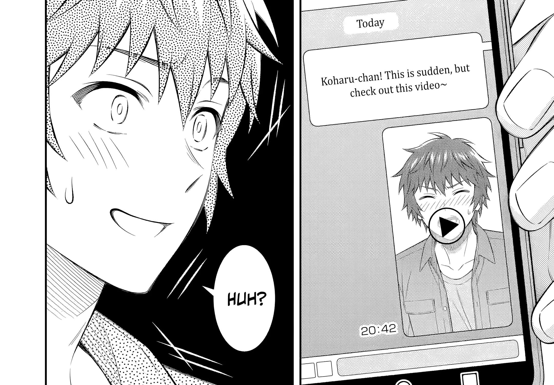 Toumei na Yoru ni Kakeru-kun to, Me ni Mienai Koi wo Shita. Chapter 7.3 - page 17