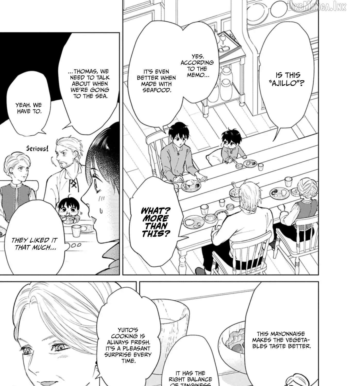 Ashita mo Ii Hi de Arimasu You ni.: Isekai de Atarashii Kazoku ga Dekimashita: San Kyoudai no Hokkori Gohan Nikki Chapter 4 - page 64