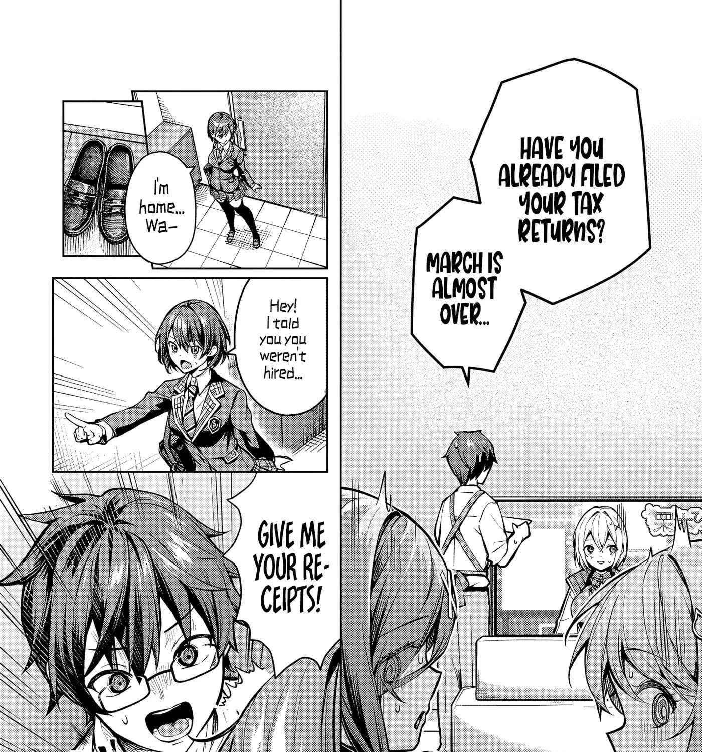 Tier 1 Shimai: Yuumei Yonshimai wa Boku nashi de wa Ikirarenai Chapter 1.2 - page 46