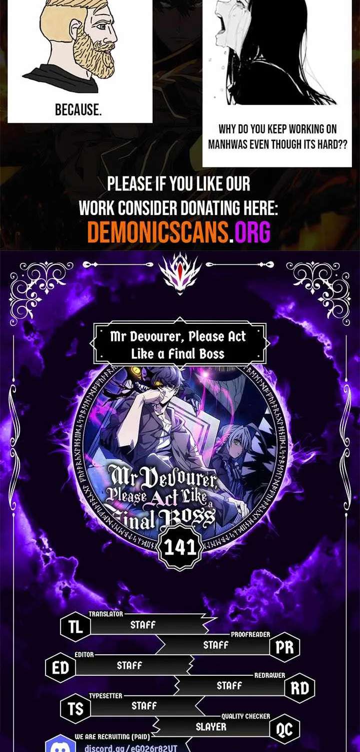 Mr Devourer, Please Act Like A Final Boss Chapter 141 - page 2