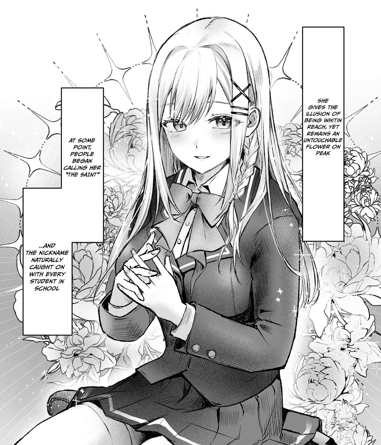 The Saintly Girl Sitting Next to Me Secretly Shows Me What's Under Her Skirt Chapter 1 - page 9