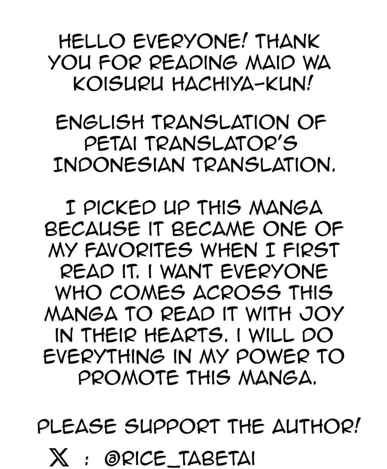 Maid Hachiya-kun Is In Love Chapter 22 - page 32