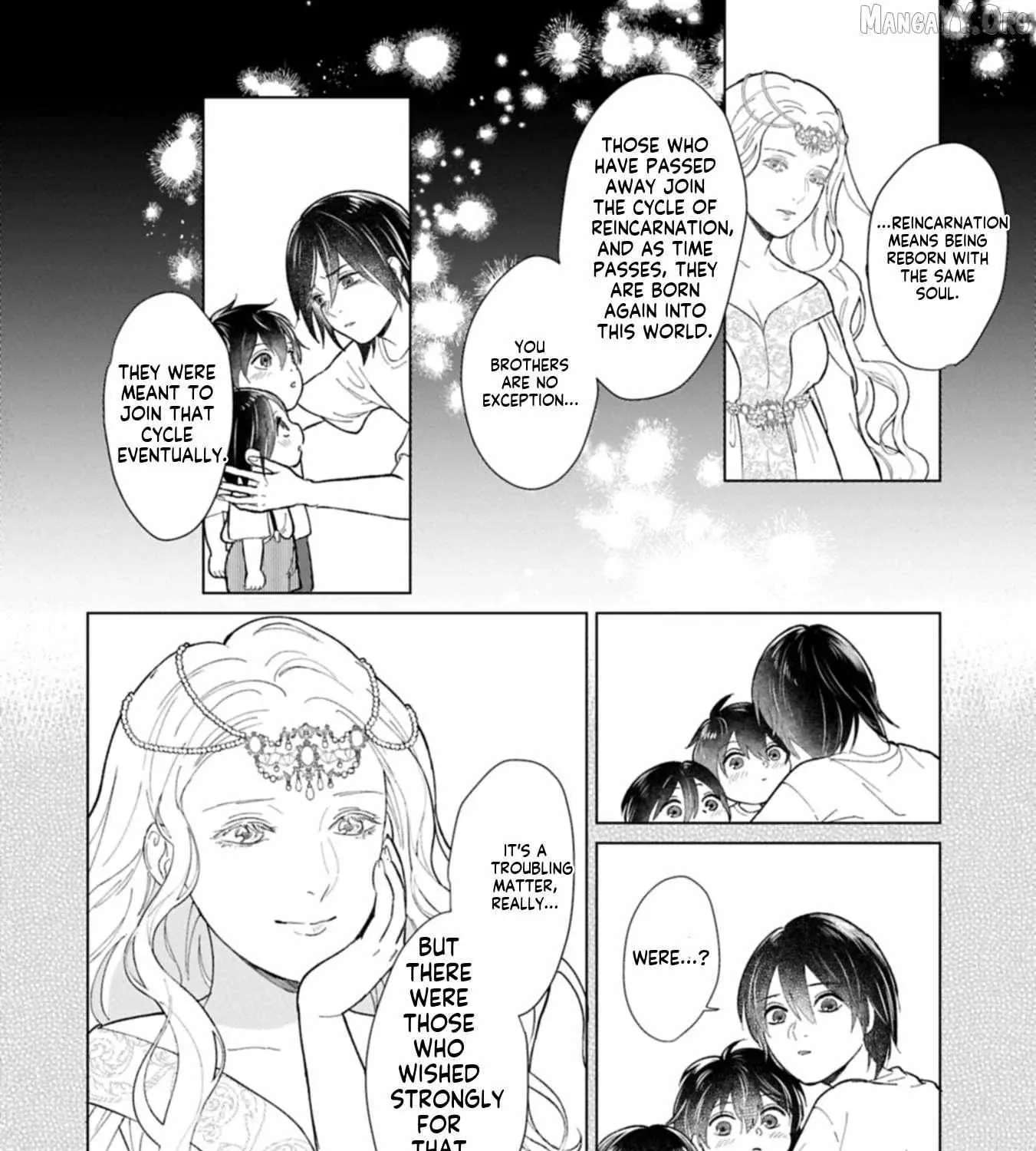Ashita mo Ii Hi de Arimasu You ni.: Isekai de Atarashii Kazoku ga Dekimashita: San Kyoudai no Hokkori Gohan Nikki Chapter 1 - page 88