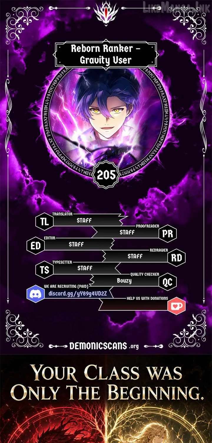 Reborn Ranker – Gravity User (Manga) Chapter 205 - page 1
