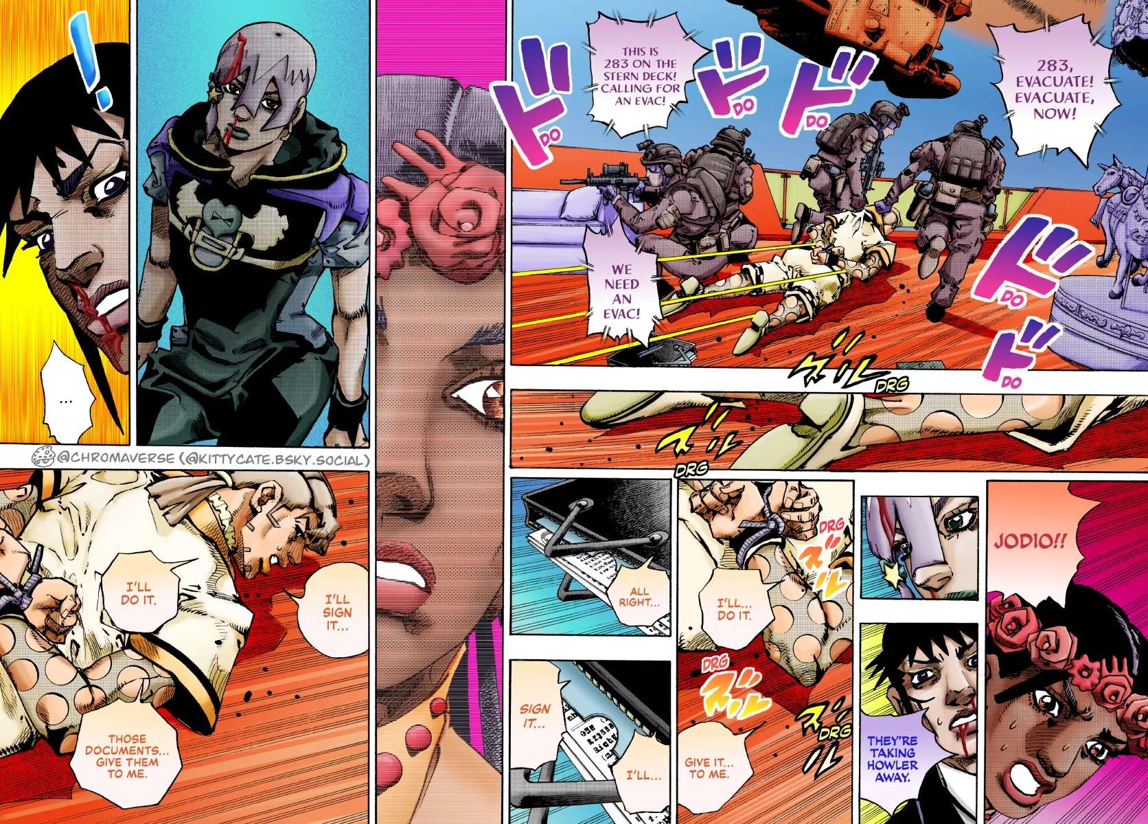 Jojo's Bizarre Adventure Part 9 - The Jojolands (Fan-Colored) Chapter 32 - page 23