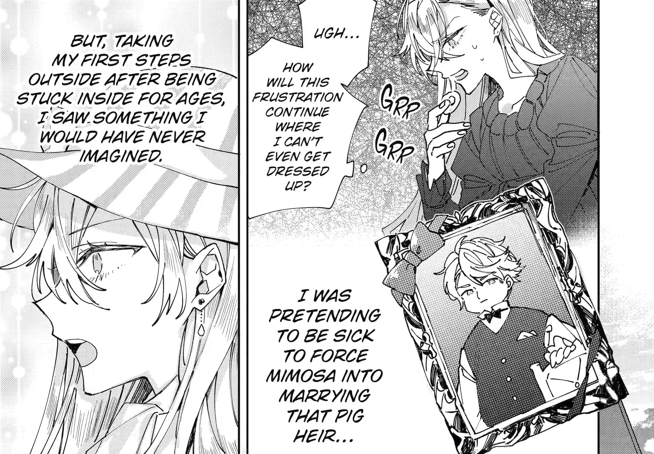 Bijin no Ane ga Iyagattanode, dou Mitemo Sugata ga Shiro no Jiki Hakushaku ni Totsugimashita Tokoro Chapter 7 - page 1