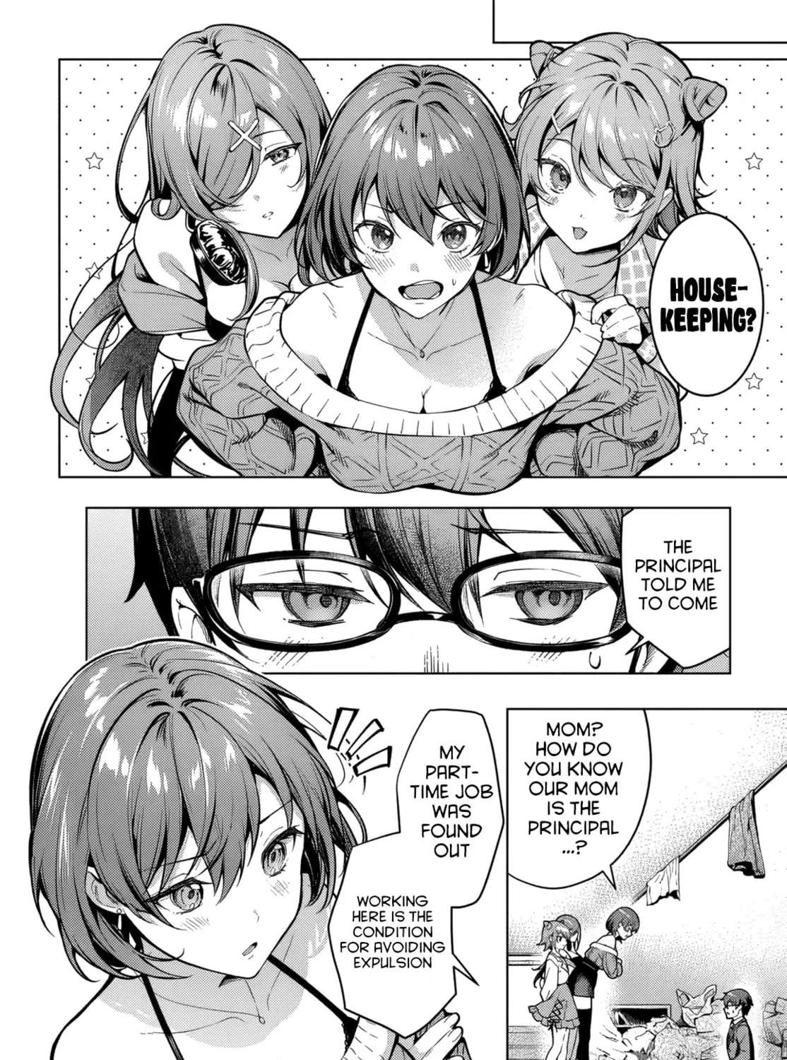 Tier 1 Shimai: Yuumei Yonshimai wa Boku nashi de wa Ikirarenai Chapter 1 - page 21