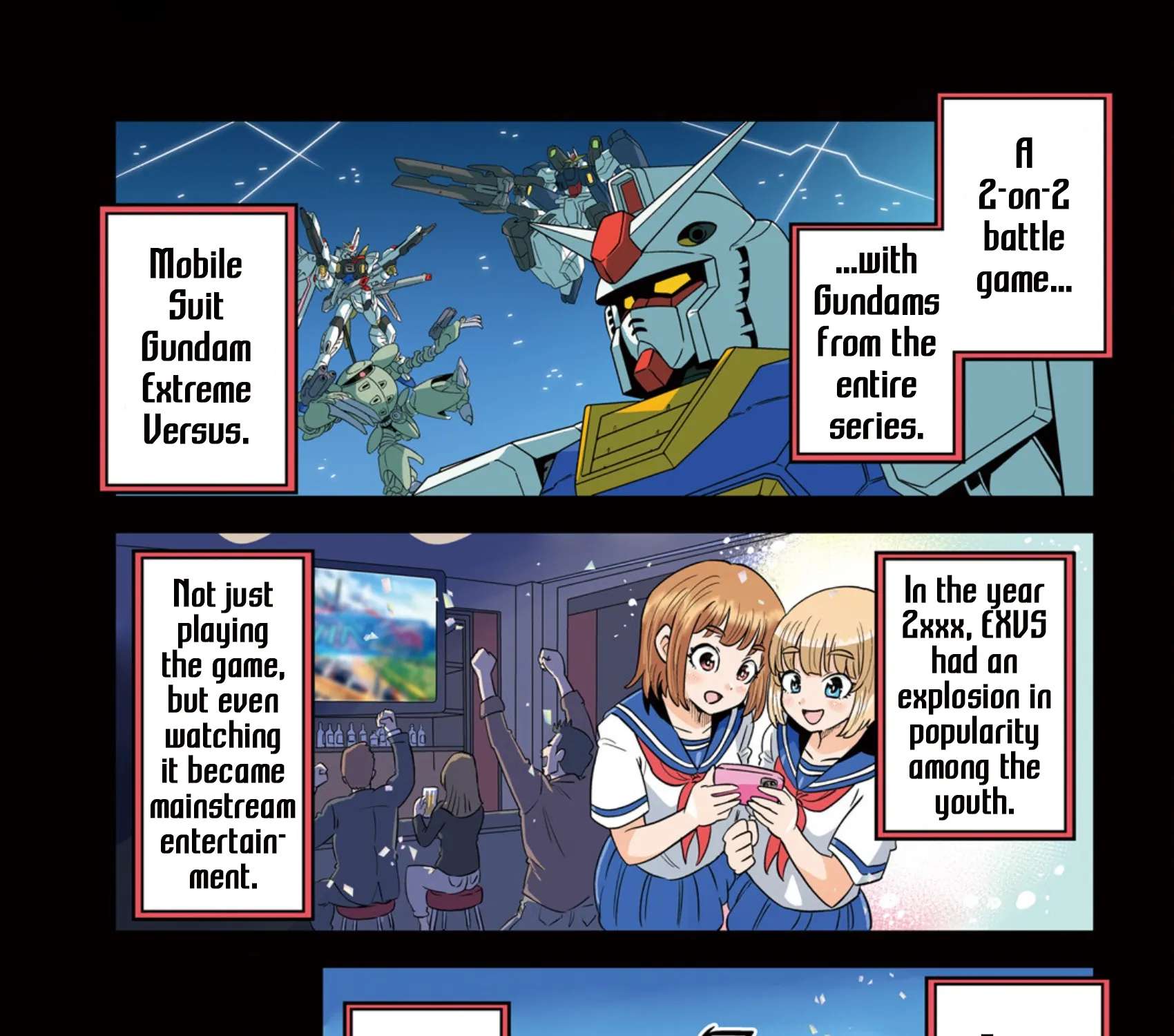 Mobile Suit Gundam EXVS - Girls on Extreme Chapter 1 - page 1