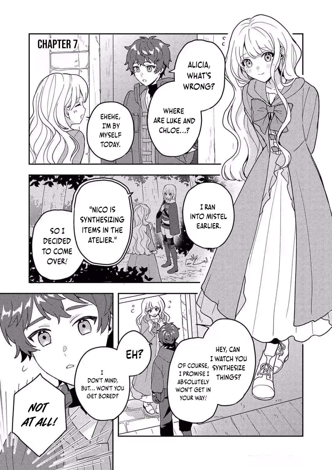 Renkinjutsushi no Henkyou Saisei Slow Life ~S-kyuu Party de Koritsu Shita Shoujo wo Kabattara Tsuihousareta no de, Issho ni Shiawase ni Kurashimasu~ Chapter 7 - page 2
