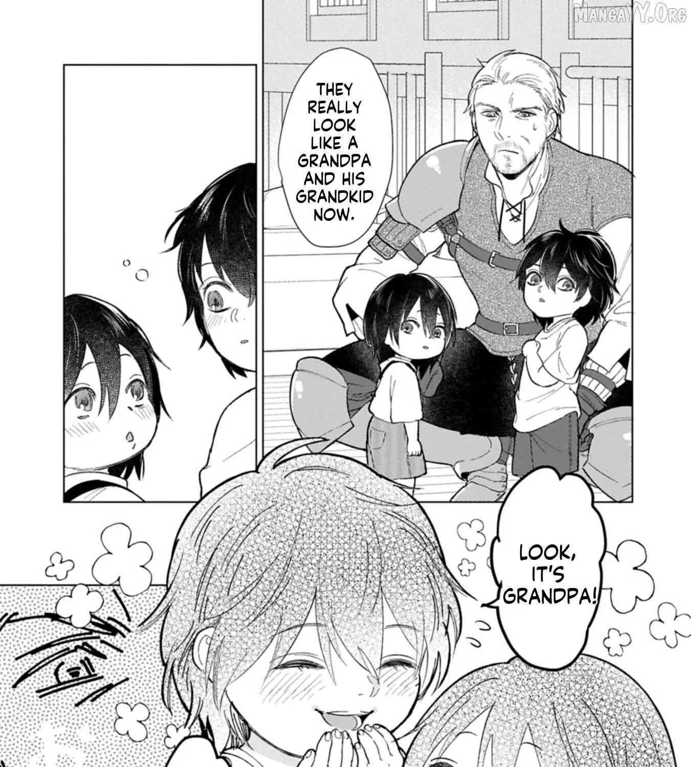 Ashita mo Ii Hi de Arimasu You ni.: Isekai de Atarashii Kazoku ga Dekimashita: San Kyoudai no Hokkori Gohan Nikki Chapter 1 - page 46
