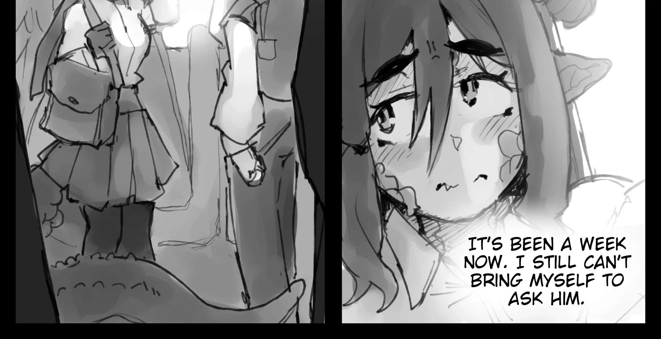My Childhood Friend Is A Dragon Who's Embarrassed About the Size Of Her Tail Chapter 12 - page 2
