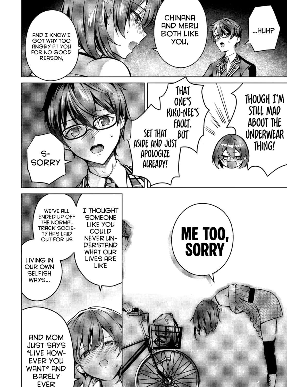 Tier 1 Shimai: Yuumei Yonshimai wa Boku nashi de wa Ikirarenai Chapter 1 - page 69