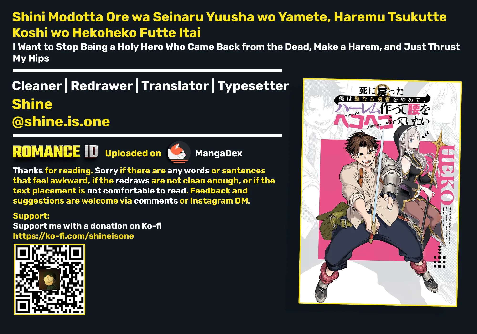 Shinimodotta Ore wa Seinaru Yuusha o Yamete, Harem Tsukutte Koshi o Hekoheko Futteitai Chapter 1 - page 107