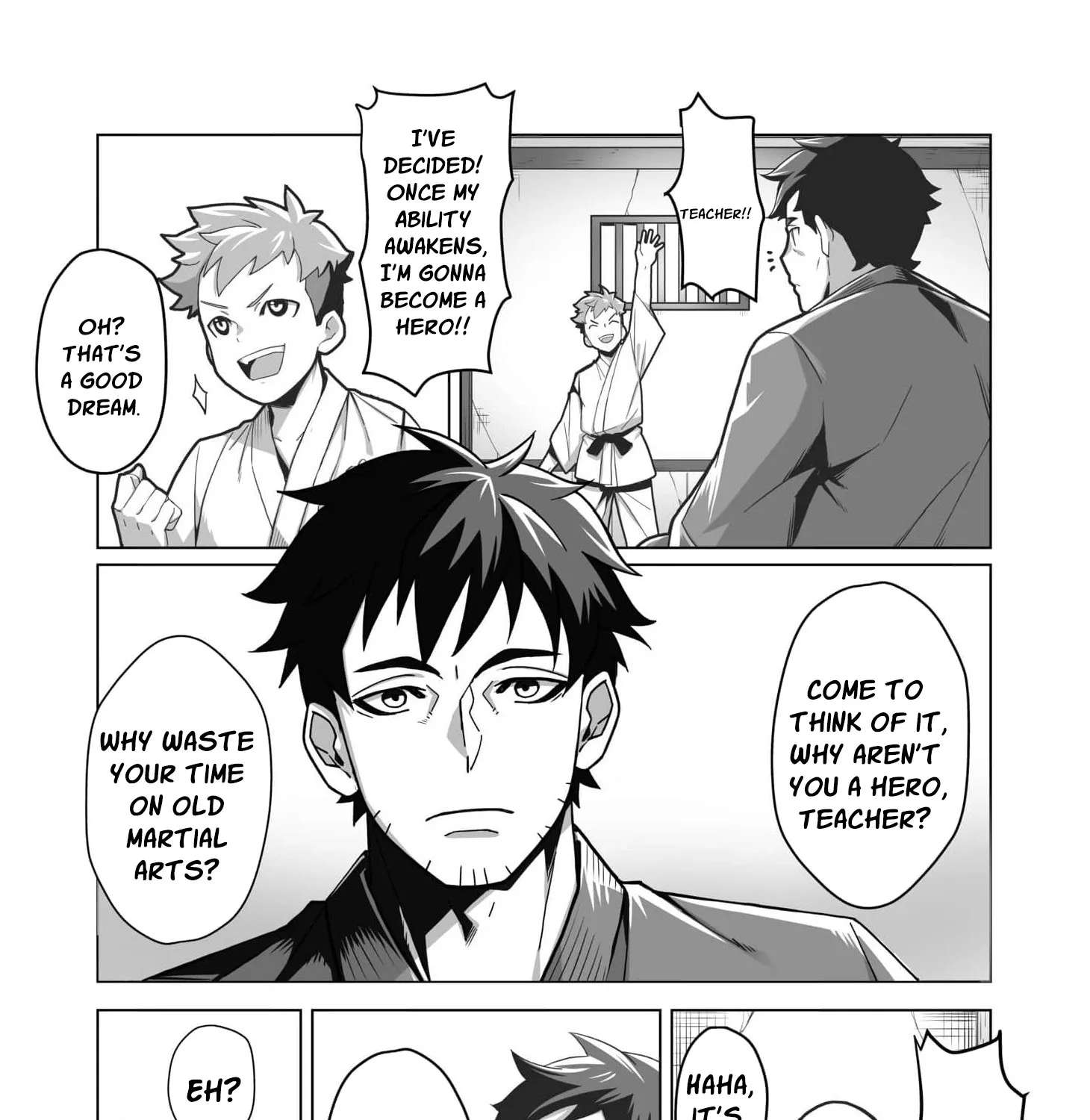 The Shadow Hero, an Old Man: In a World Where Superpowers Are Everything, a Powerless Old Man Is Doted On by His Beloved Disciple and Becomes a Hero from the Shadows Chapter 1 - page 22