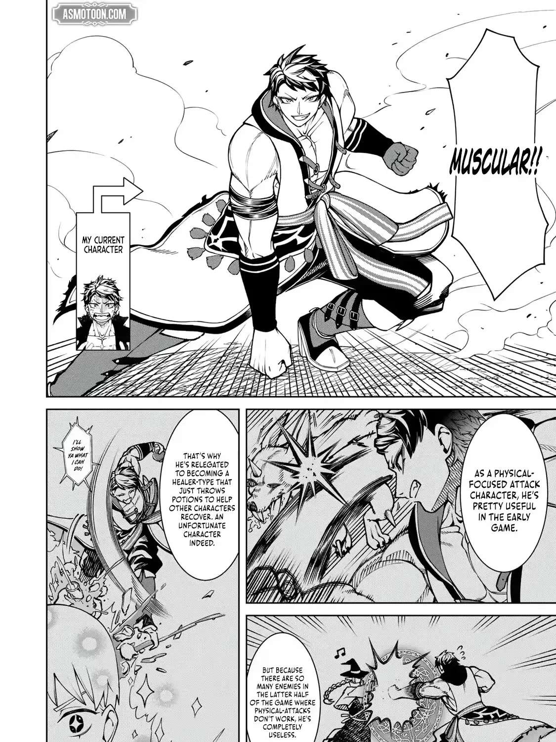 As the Game Progresses, I’m Reincarnated as a Muscle-Brained Character Who Becomes Less and Less Useful, but I Still Decide to Master Physics Chapter 1 - page 7