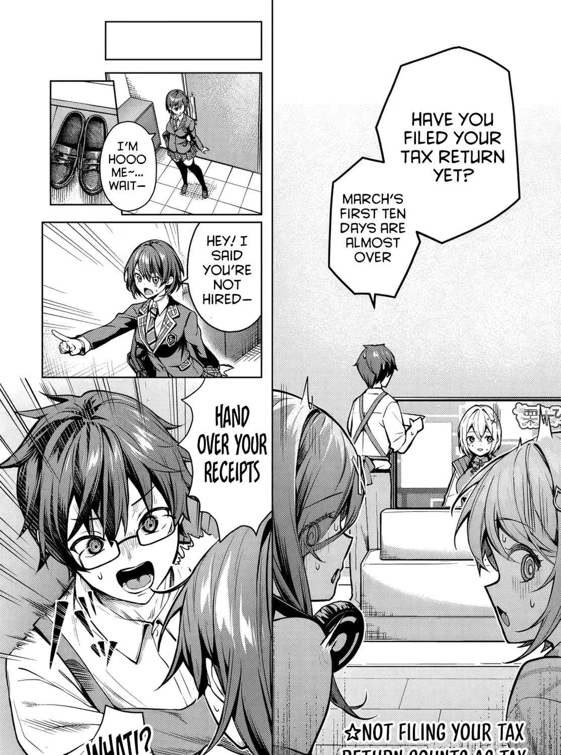 Tier 1 Shimai: Yuumei Yonshimai wa Boku nashi de wa Ikirarenai Chapter 1 - page 55