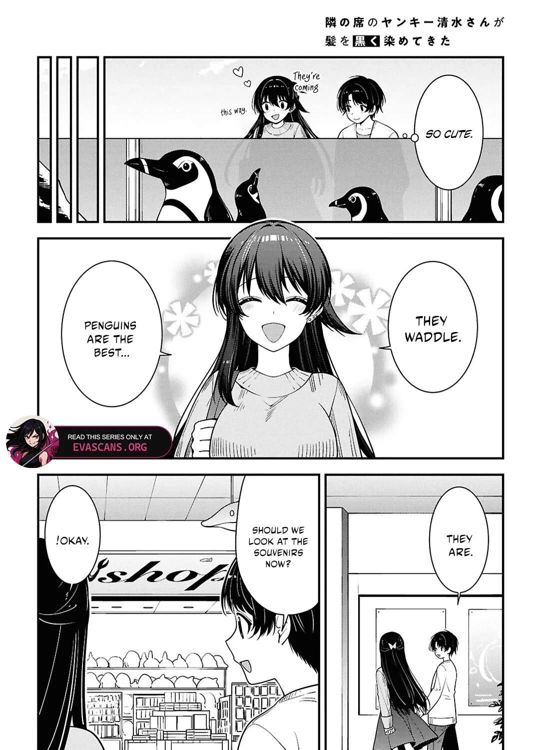 The Delinquent Shimizu-san Sitting Next to Me Has Dyed Her Hair Black Chapter 20 - page 21