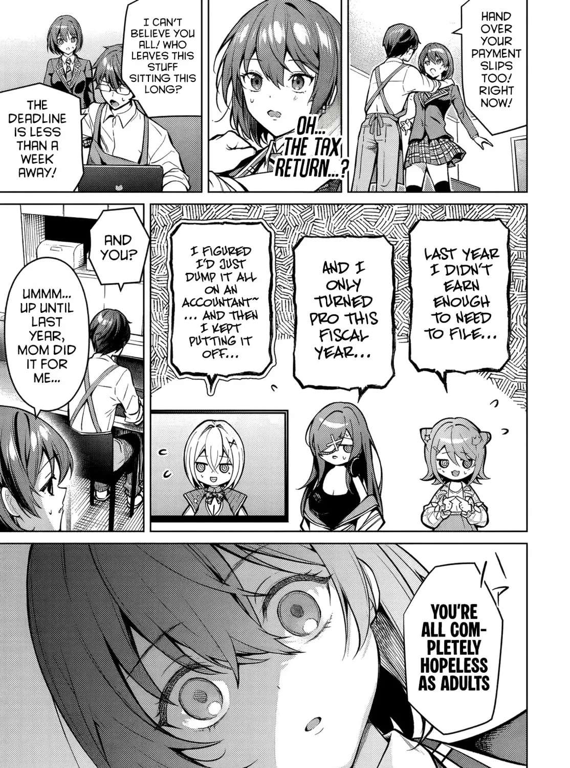 Tier 1 Shimai: Yuumei Yonshimai wa Boku nashi de wa Ikirarenai Chapter 1 - page 56