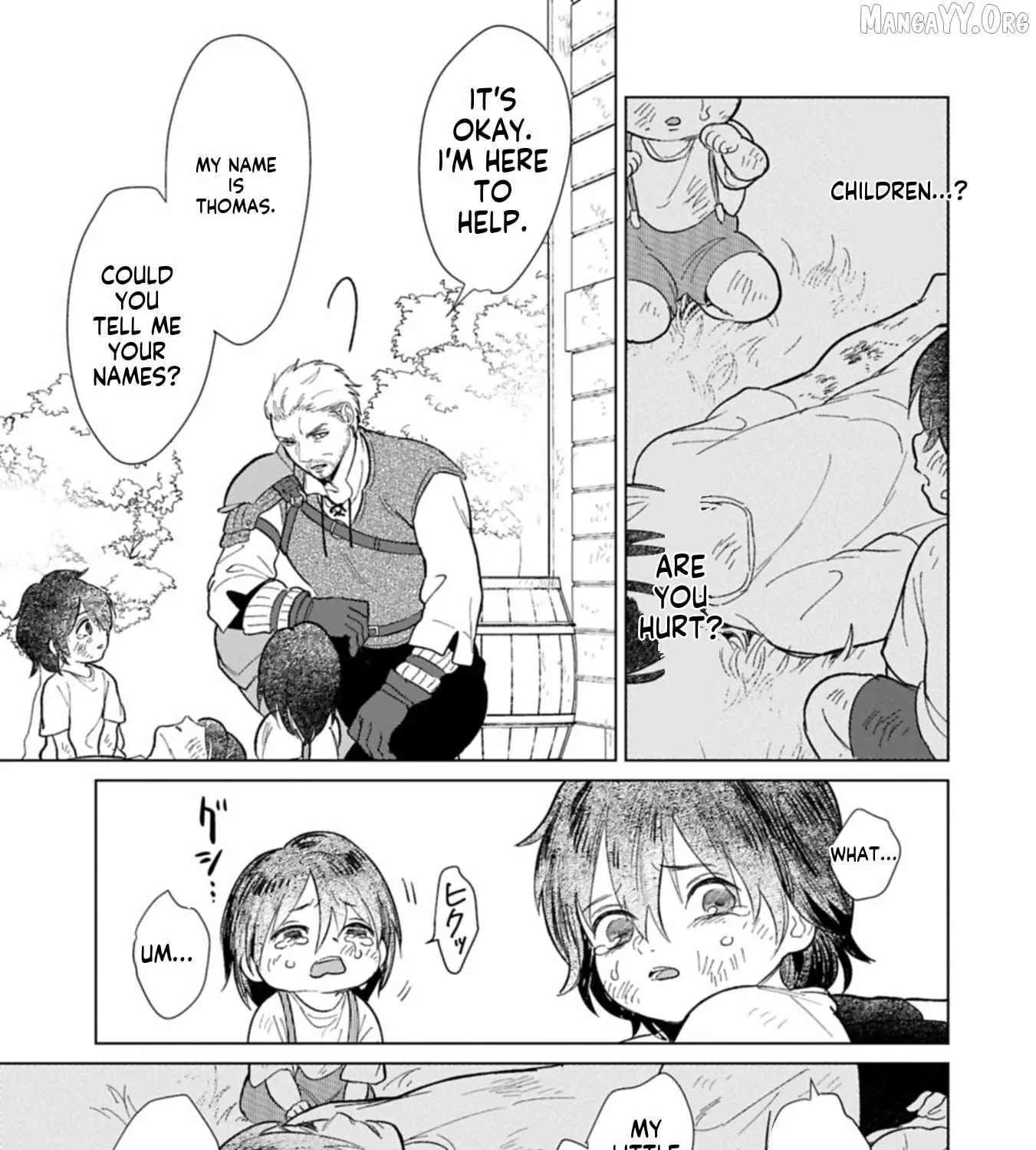 Ashita mo Ii Hi de Arimasu You ni.: Isekai de Atarashii Kazoku ga Dekimashita: San Kyoudai no Hokkori Gohan Nikki Chapter 1 - page 14