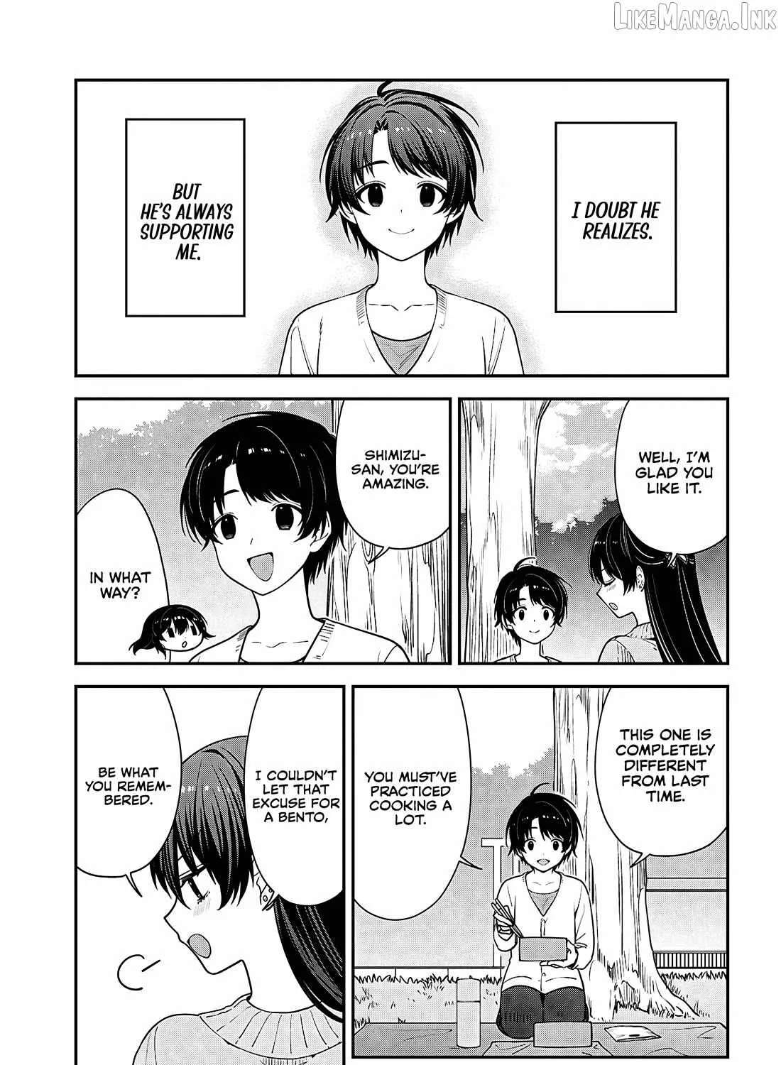 The Yankee Shimizu-san Sitting Next to Me Has Dyed Her Hair Black Chapter 21 - page 15