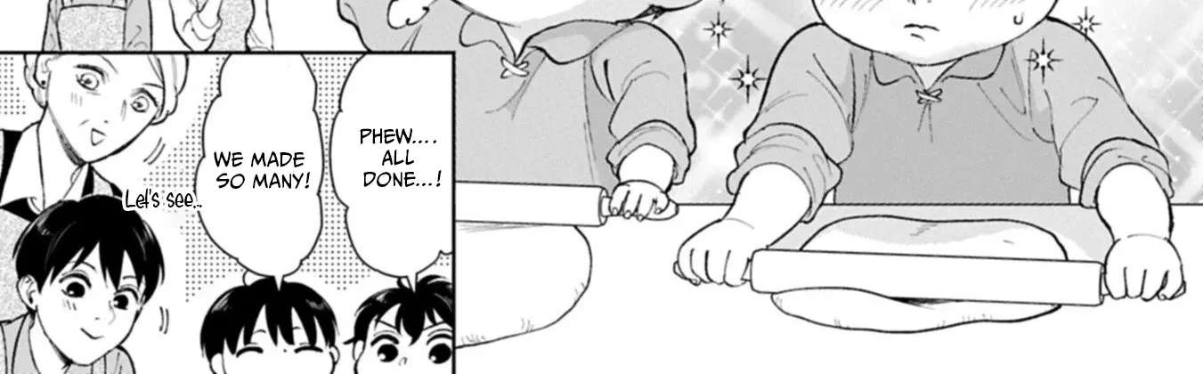 Ashita mo Ii Hi de Arimasu You ni.: Isekai de Atarashii Kazoku ga Dekimashita: San Kyoudai no Hokkori Gohan Nikki Chapter 5 - page 40