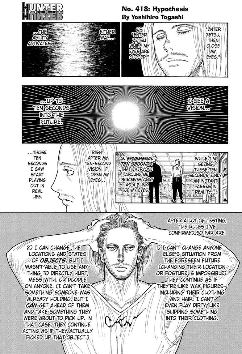 Hunter X Hunter Chapter 418 - page 1