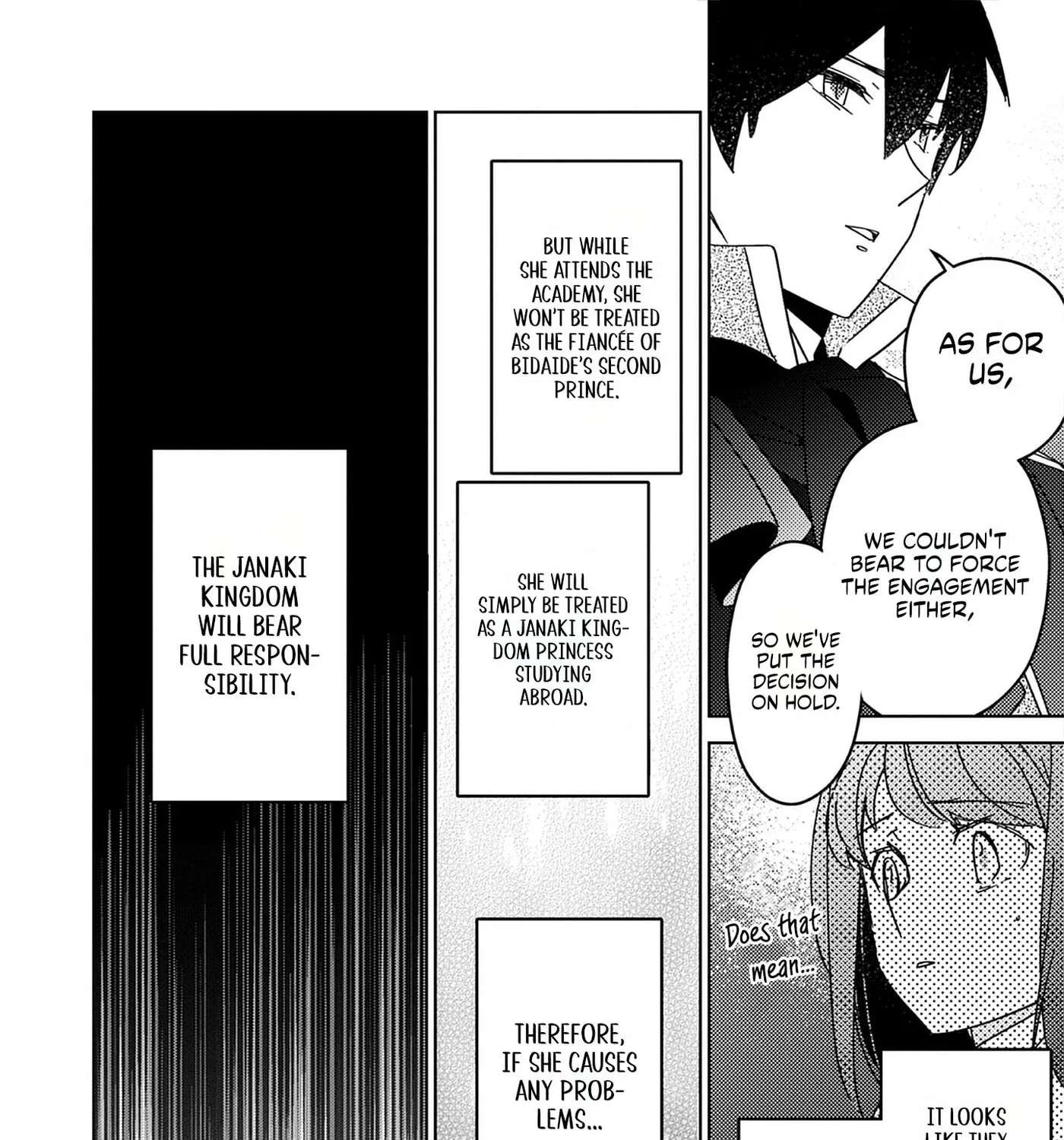 Kon'yakusha ga Uwaki Aite to Kakeochi Shimashita. Ouji Denka ni Dekiai Sarete Shiawase nanode, Imasara Modoritai to Iwaretemo Komarimasu. Chapter 36 - page 24