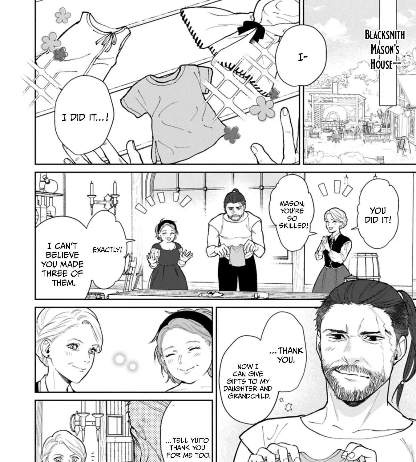 Ashita mo Ii Hi de Arimasu You ni.: Isekai de Atarashii Kazoku ga Dekimashita: San Kyoudai no Hokkori Gohan Nikki Chapter 5 - page 45