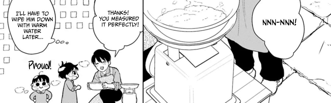 Ashita mo Ii Hi de Arimasu You ni.: Isekai de Atarashii Kazoku ga Dekimashita: San Kyoudai no Hokkori Gohan Nikki Chapter 5 - page 32
