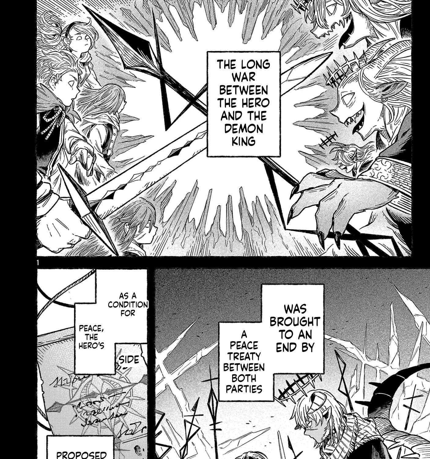 (Moto) Yuusha to (Jiki) Maou no, Maoujou Made no Aruki Kata Chapter 1 - page 8