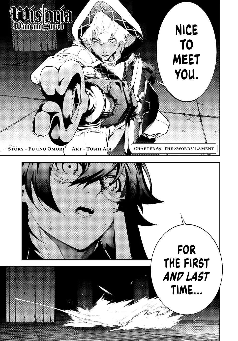 Tsue to Tsurugi no Wistoria Chapter 69 - page 1