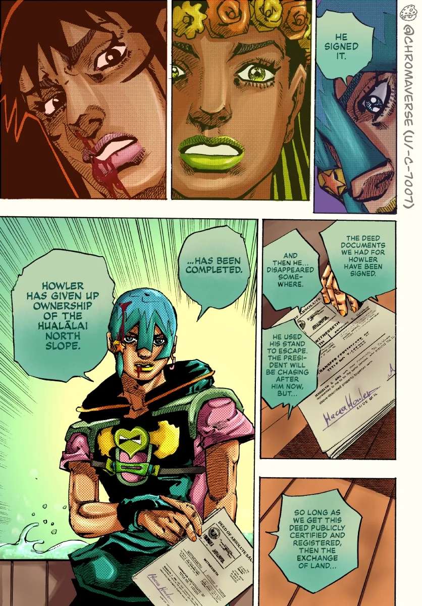 Jojo's Bizarre Adventure Part 9 - The Jojolands (Fan-Colored) Chapter 32 - page 35