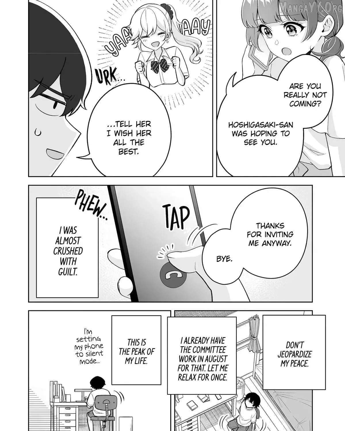 Please Leave Me Alone (For Some Reason, She Wants To Change A Lone Wolf's Helpless High School Life.) Chapter 34 - page 47