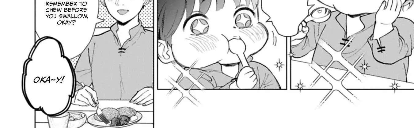 Ashita mo Ii Hi de Arimasu You ni.: Isekai de Atarashii Kazoku ga Dekimashita: San Kyoudai no Hokkori Gohan Nikki Chapter 4 - page 59