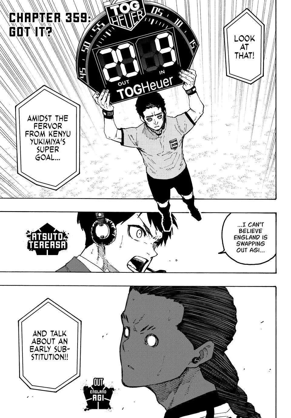 Blue Lock Chapter 359 - page 1