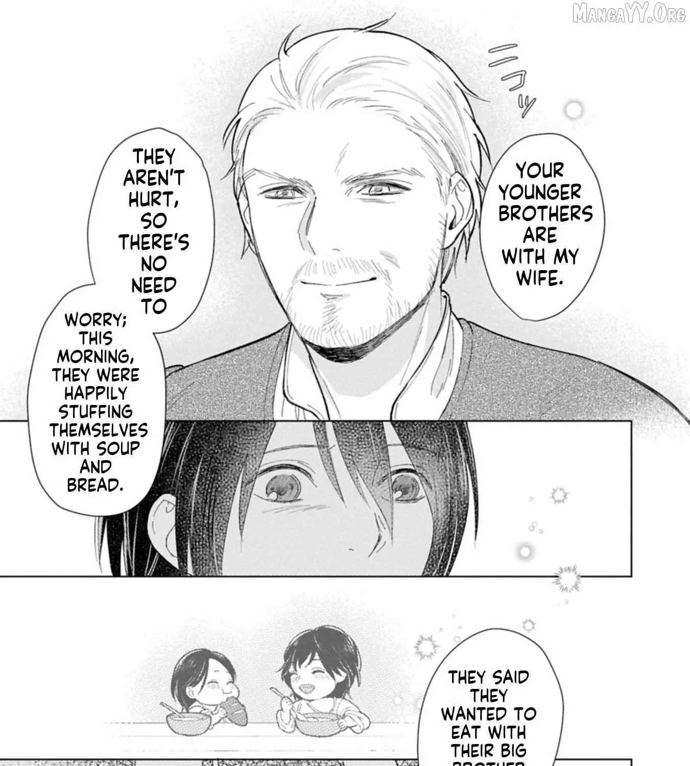 Ashita mo Ii Hi de Arimasu You ni.: Isekai de Atarashii Kazoku ga Dekimashita: San Kyoudai no Hokkori Gohan Nikki Chapter 1 - page 66