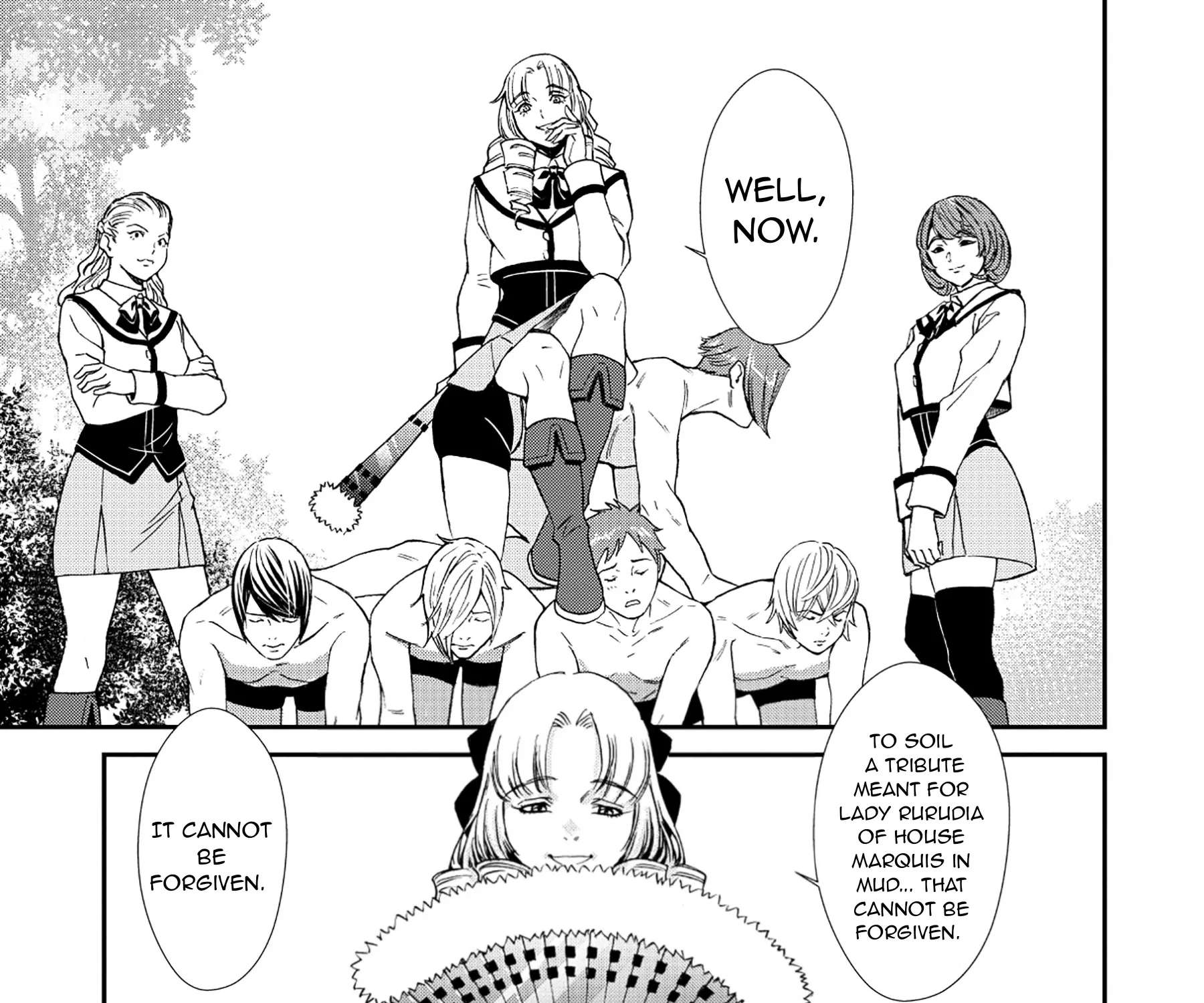 Akuyaku Reijou Taisen ~Teihen Kizoku no Ore wa Teisou Kannen Gyakuten Sekai de Gekokujou suru~ Chapter 1 - page 32