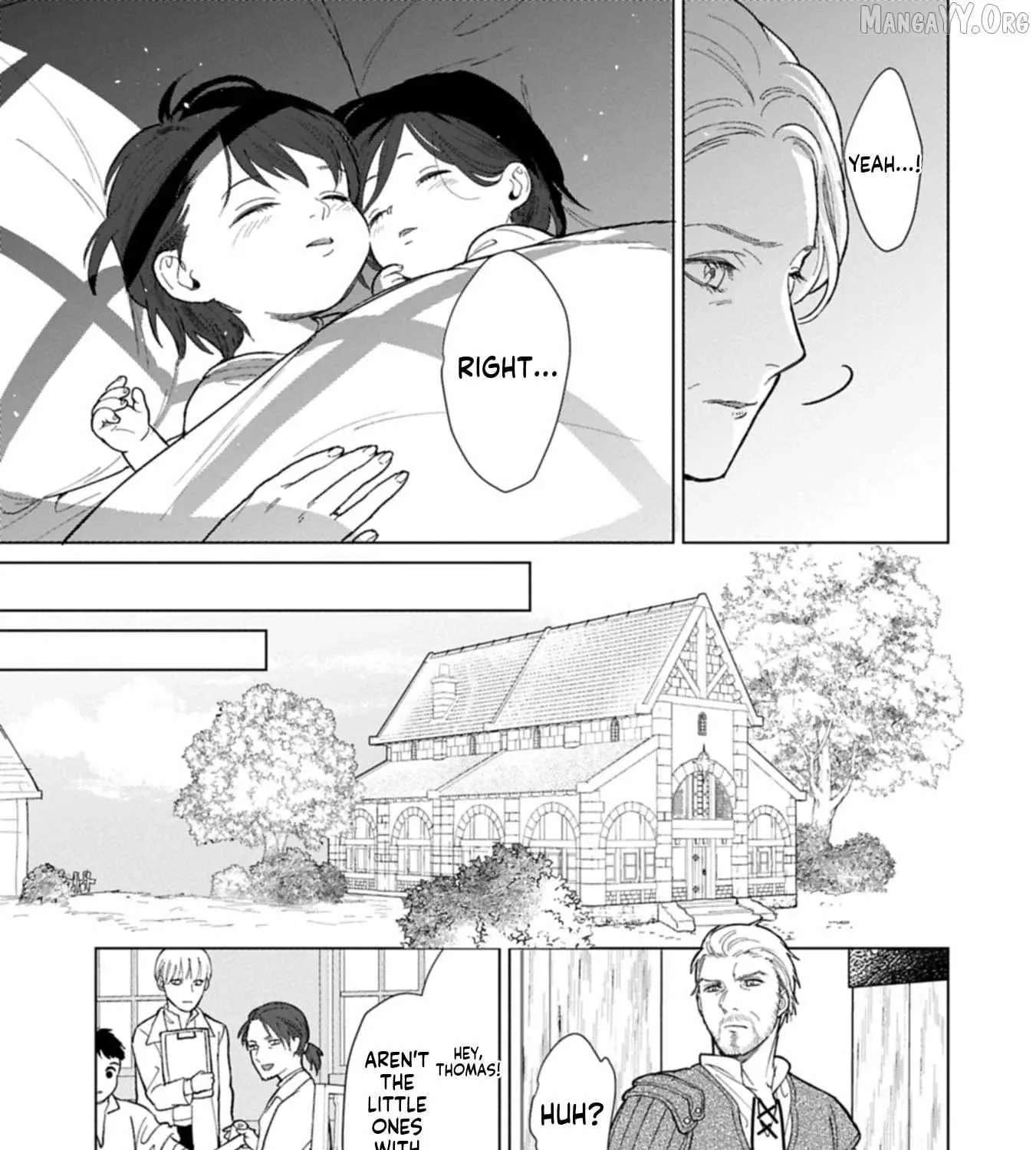 Ashita mo Ii Hi de Arimasu You ni.: Isekai de Atarashii Kazoku ga Dekimashita: San Kyoudai no Hokkori Gohan Nikki Chapter 1 - page 58