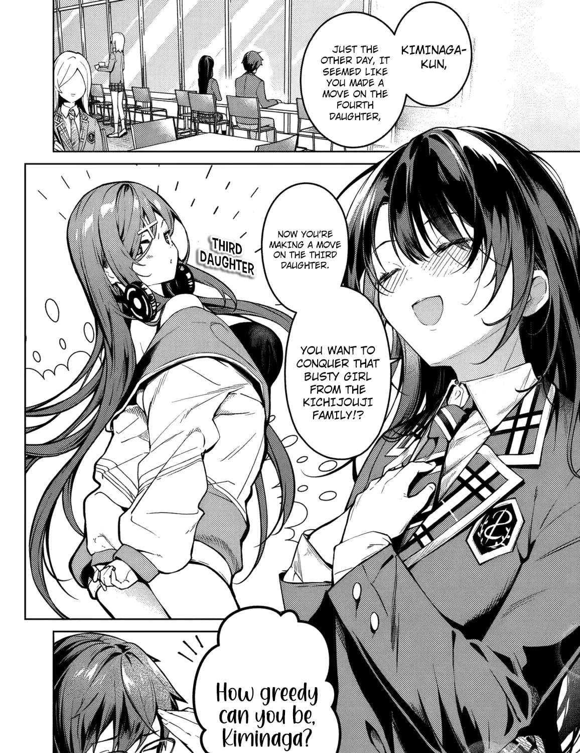 Tier 1 Shimai: Yuumei Yonshimai wa Boku nashi de wa Ikirarenai Chapter 3.1 - page 3