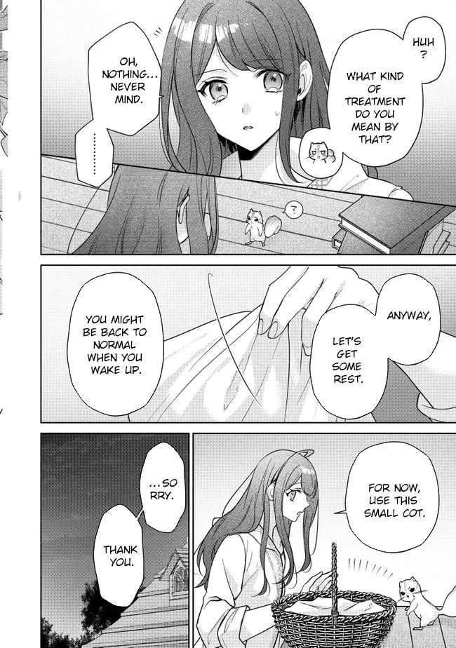 Risu ni Natte Shimatta Kon'yakusha ga, Kegirai Shiteita Hazu no Watashi ni Tasuke o Motomete Kimashita. Chapter 1 - page 45