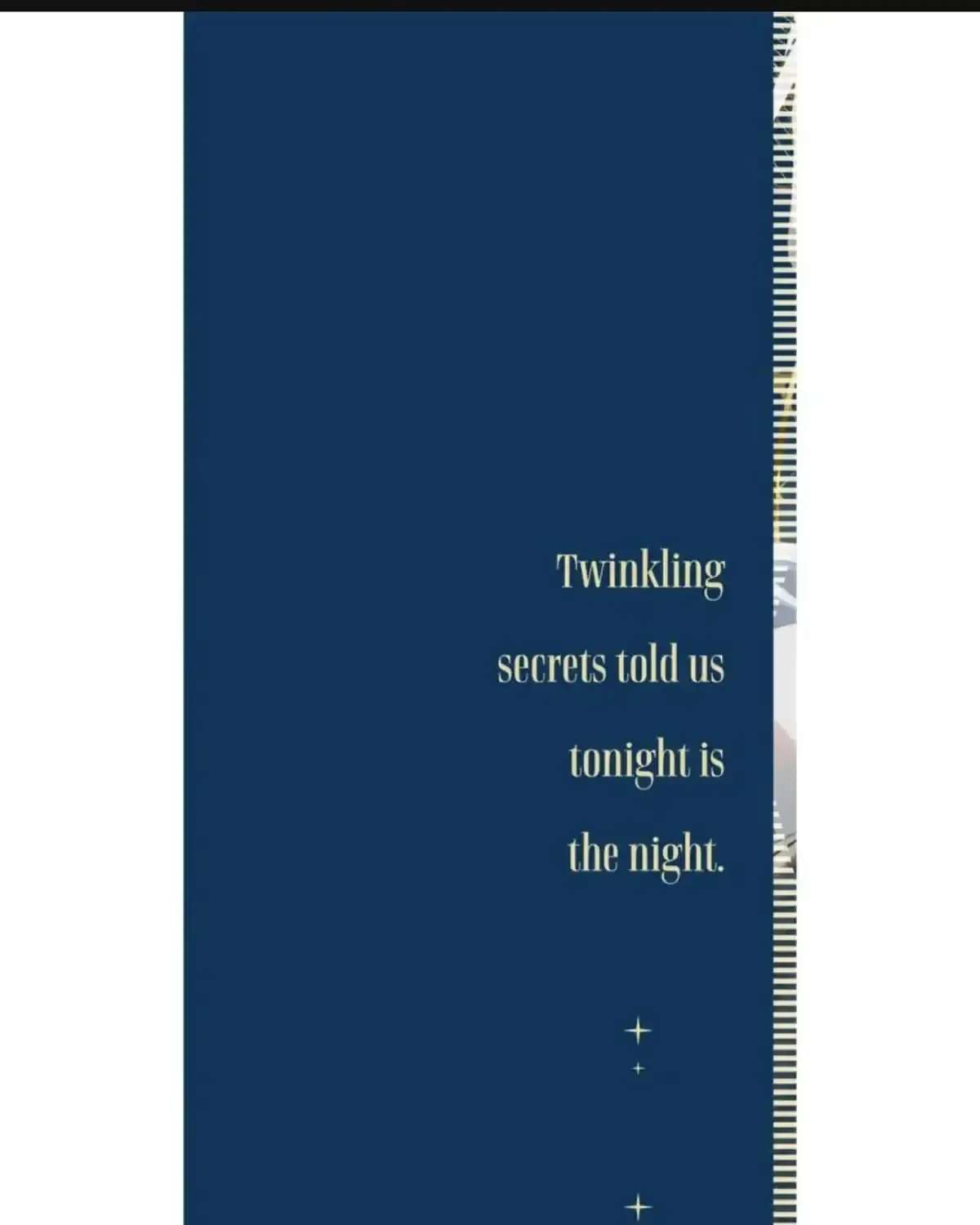 Twinkling Secrets Told Us Tonight Is the Night. Chapter 5.5 - page 4