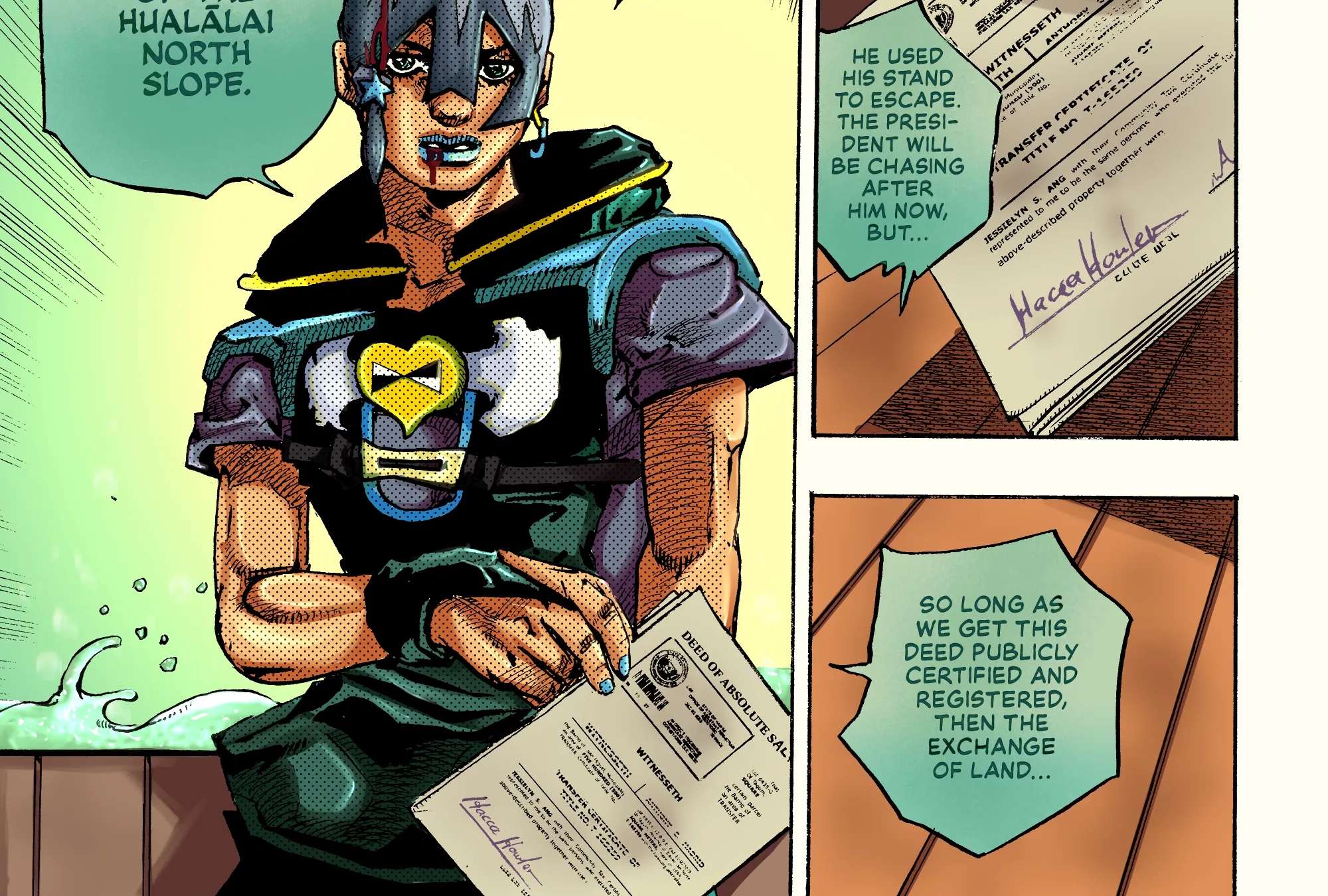 Jojo's Bizarre Adventure Part 9 - The Jojolands (Fan-Colored) Chapter 32 - page 50