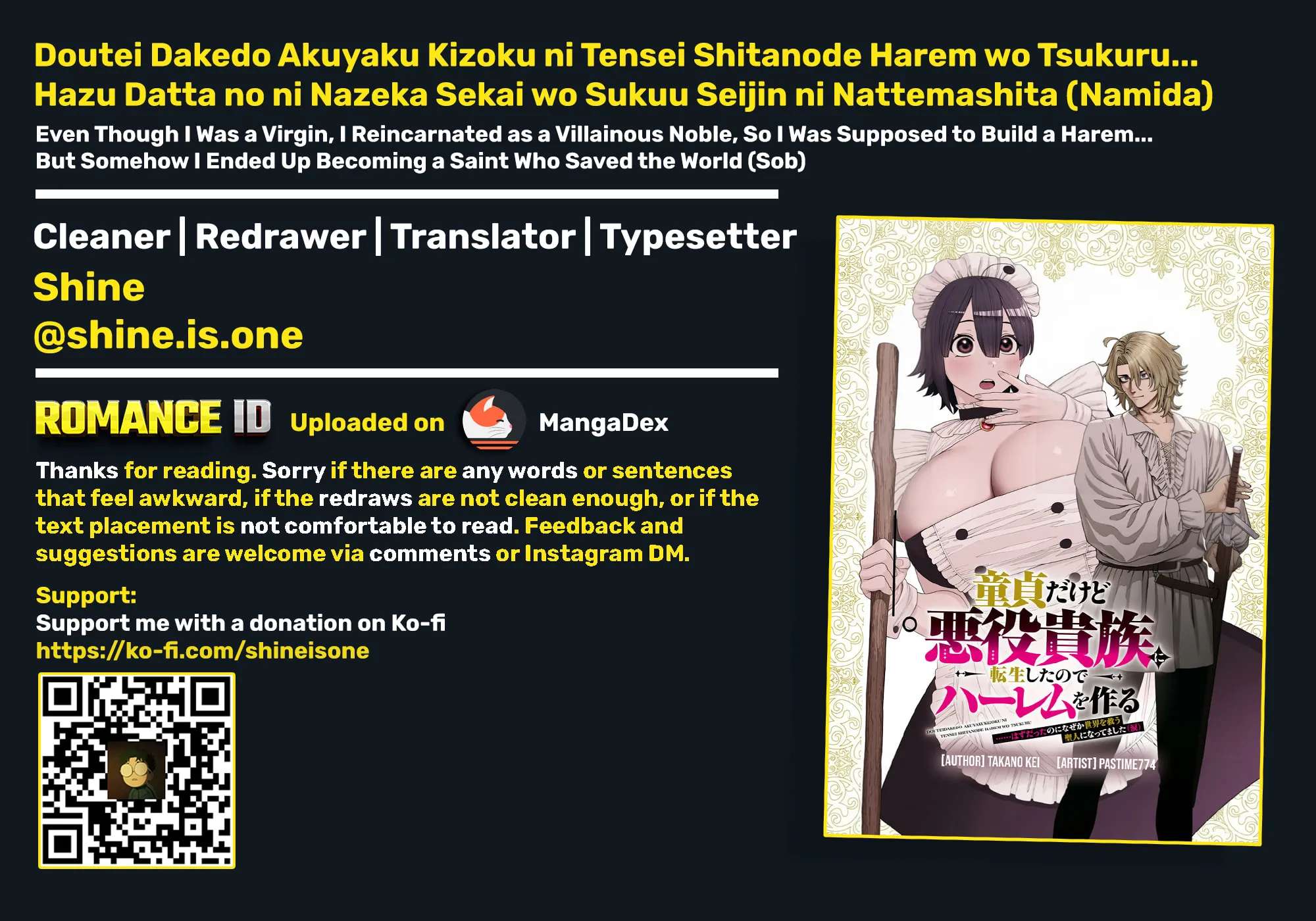 Doutei dakedo Akuyaku Kizoku ni Tensei Shita node Harem o Tsukuru…… hazu datta noni Nazeka Sekai o Sukuu Seijin ni Nattemashita (Namida) Chapter 1 - page 58